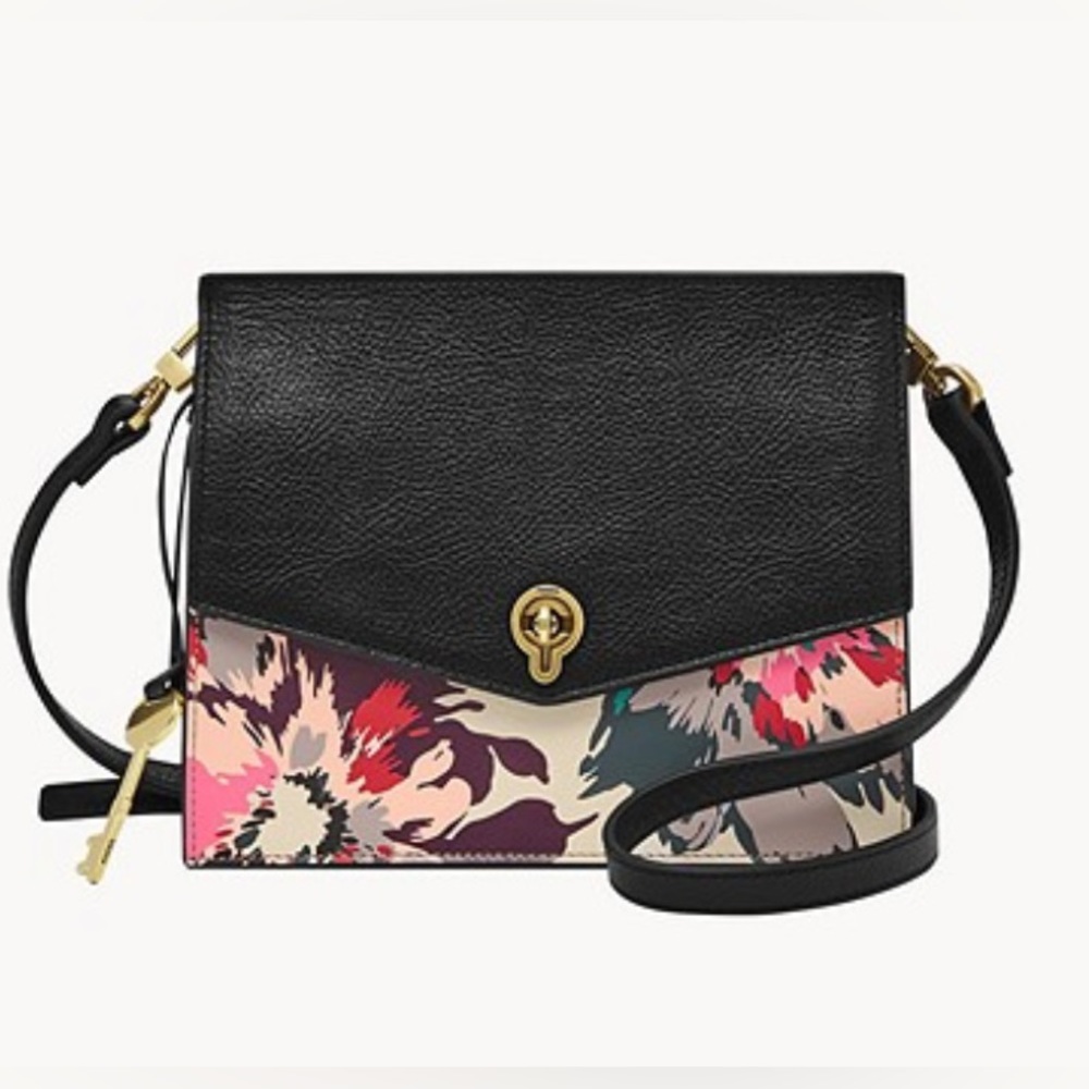 Fossil Stevie Small Floral Crossbody-New W/out Tags!